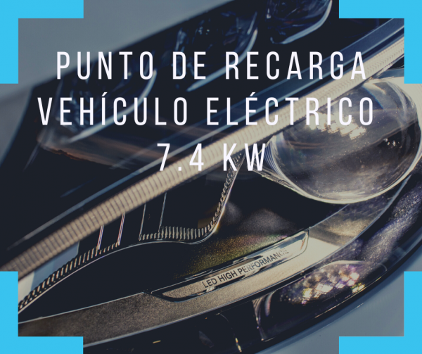 Punto de recarga doméstico de vehículo eléctrico de 7.4 kW