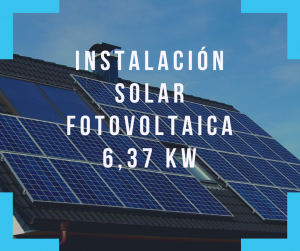 Solar fotovoltaica 6.37 kWp